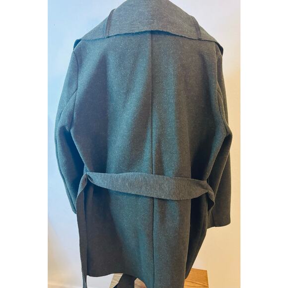 INDIGO ROSE Wrap Coat with Oversized Collar Fall or Winter - Picture 5 of 7